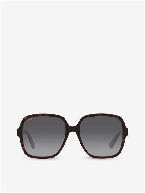 gg1189s gucci|Rectangular frame sunglasses .